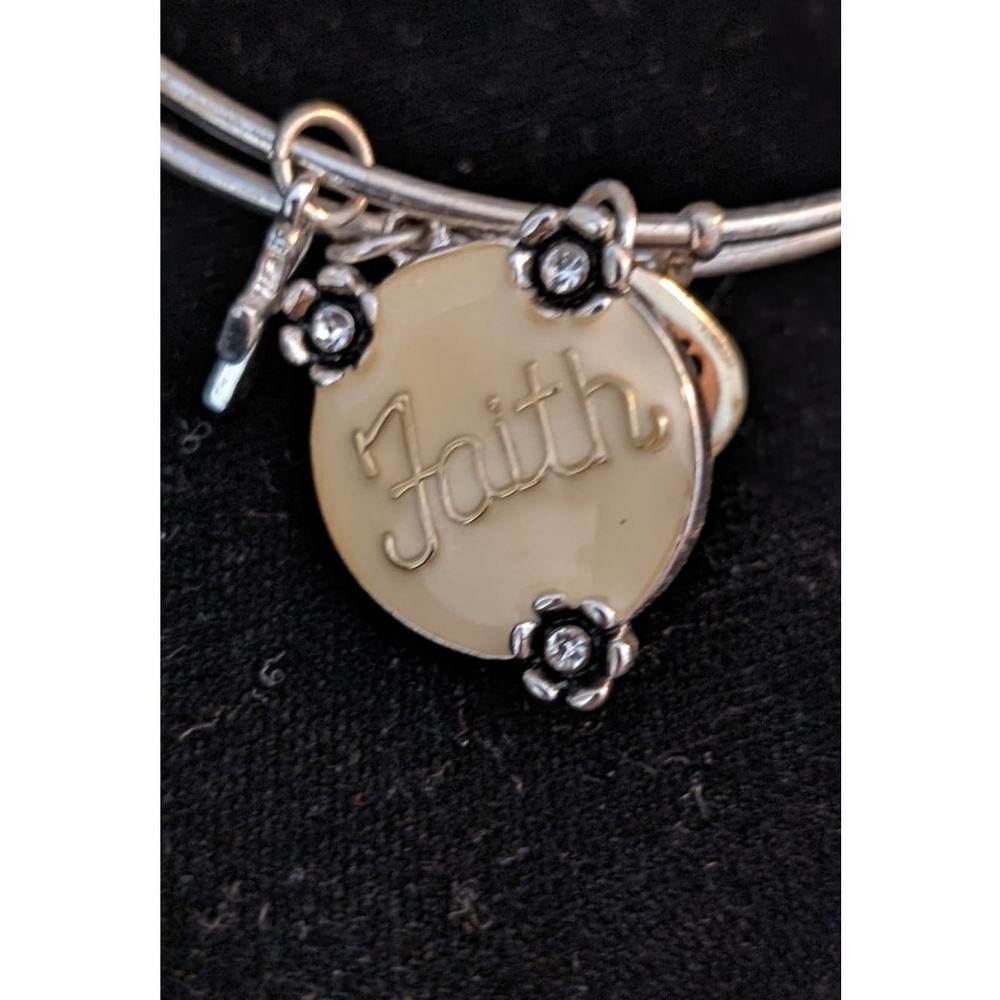 Three Silver Tone Bangle Style Bracelets - image 5